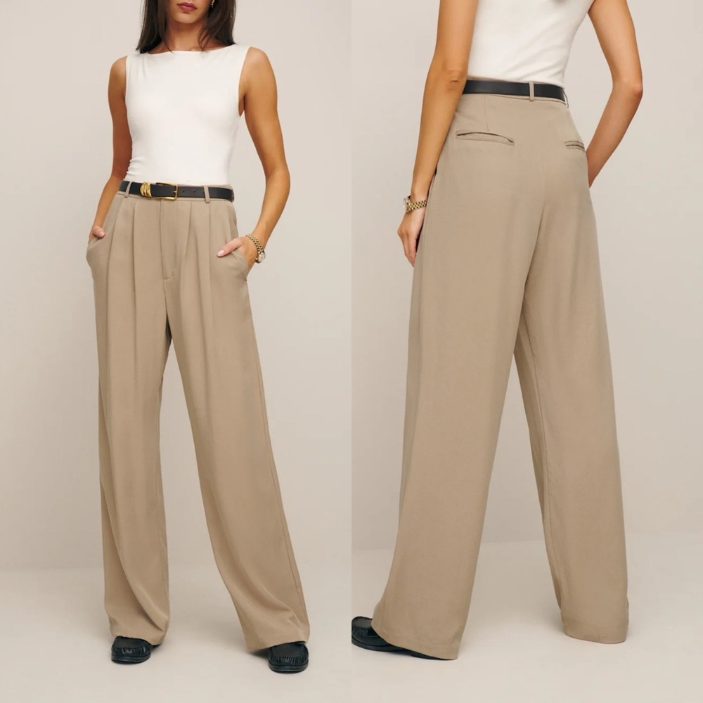 Reformation | NWOT Petites Mason Pant in Khaki 6P